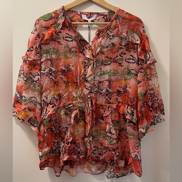 IRO RUFFLED OPEN BACK TOP - Picture 5 of 11